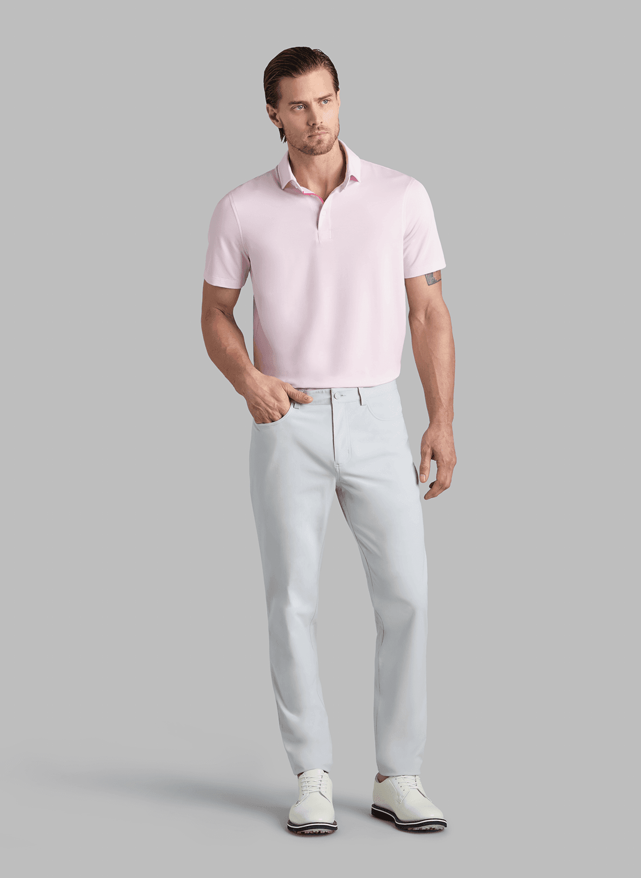 G/FORE Men's All Play Fine Stretch Pique Polo - Pink 3XL