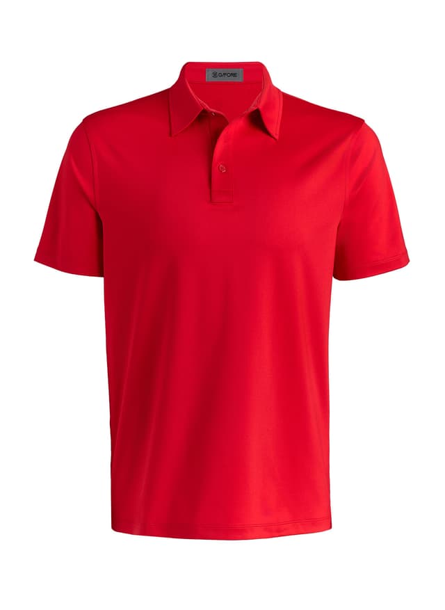 G/FORE	 Men's Solid Tech Jersey Polo - Red 3XL