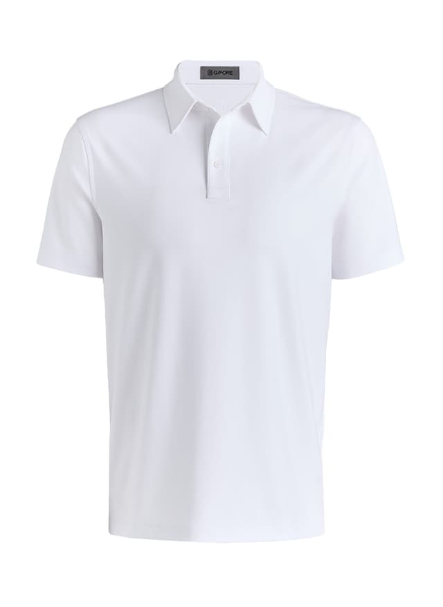 G/FORE	 Men's Solid Tech Jersey Polo - White 3XL