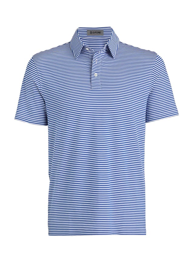 G/FORE	 Men's All Play Stripe Polo - Blue 3XL