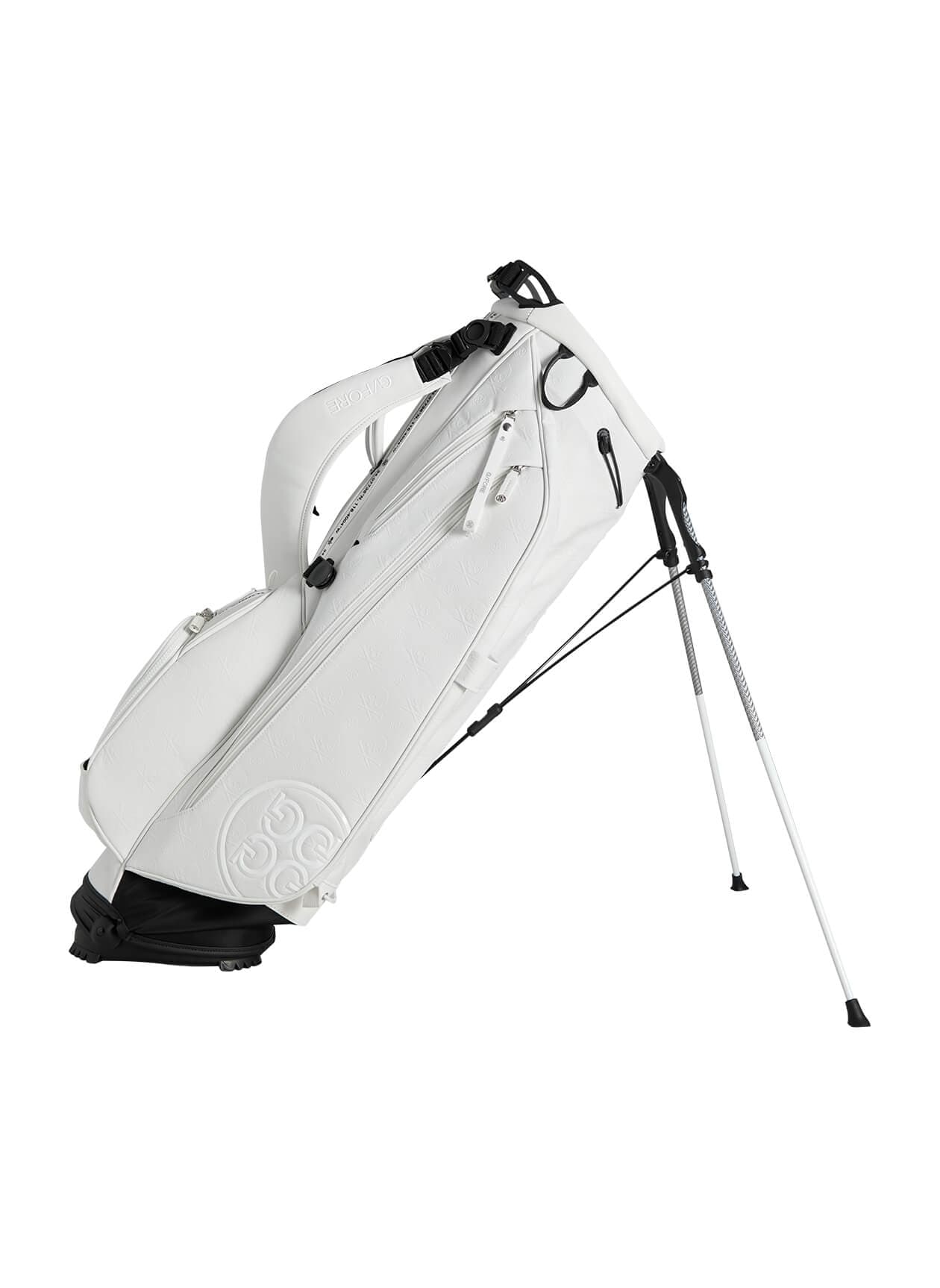 G/FORE Embossed Skull & Tees Daytona Carry Golf Bag - White MISC