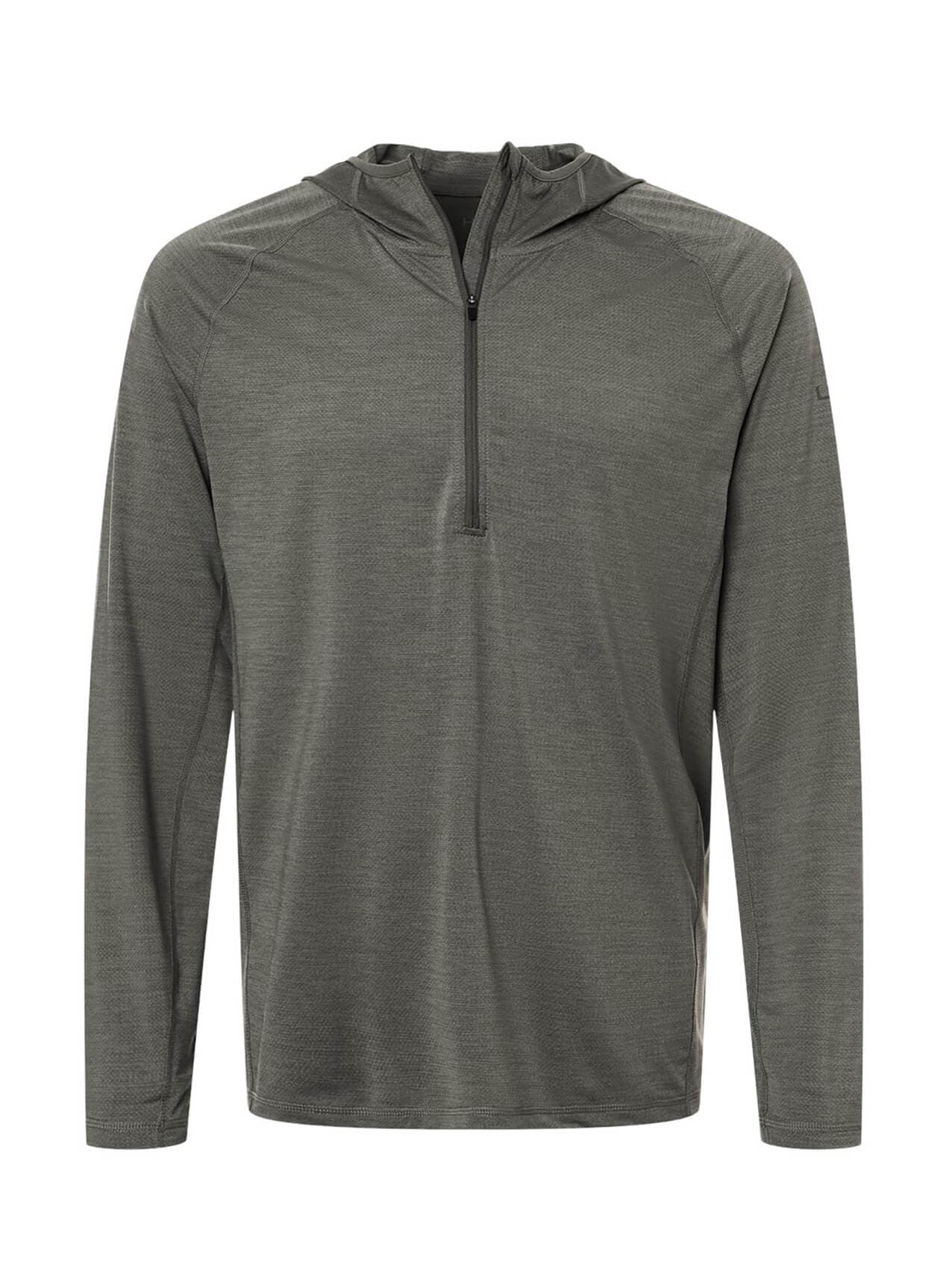 HUK Men's Atoll Hooded Half-Zip - Green LG