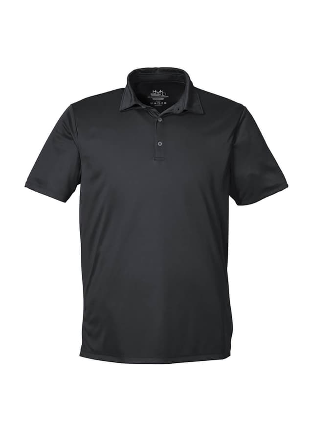 HUK Men's Pursuit Performance Polo - Black LG