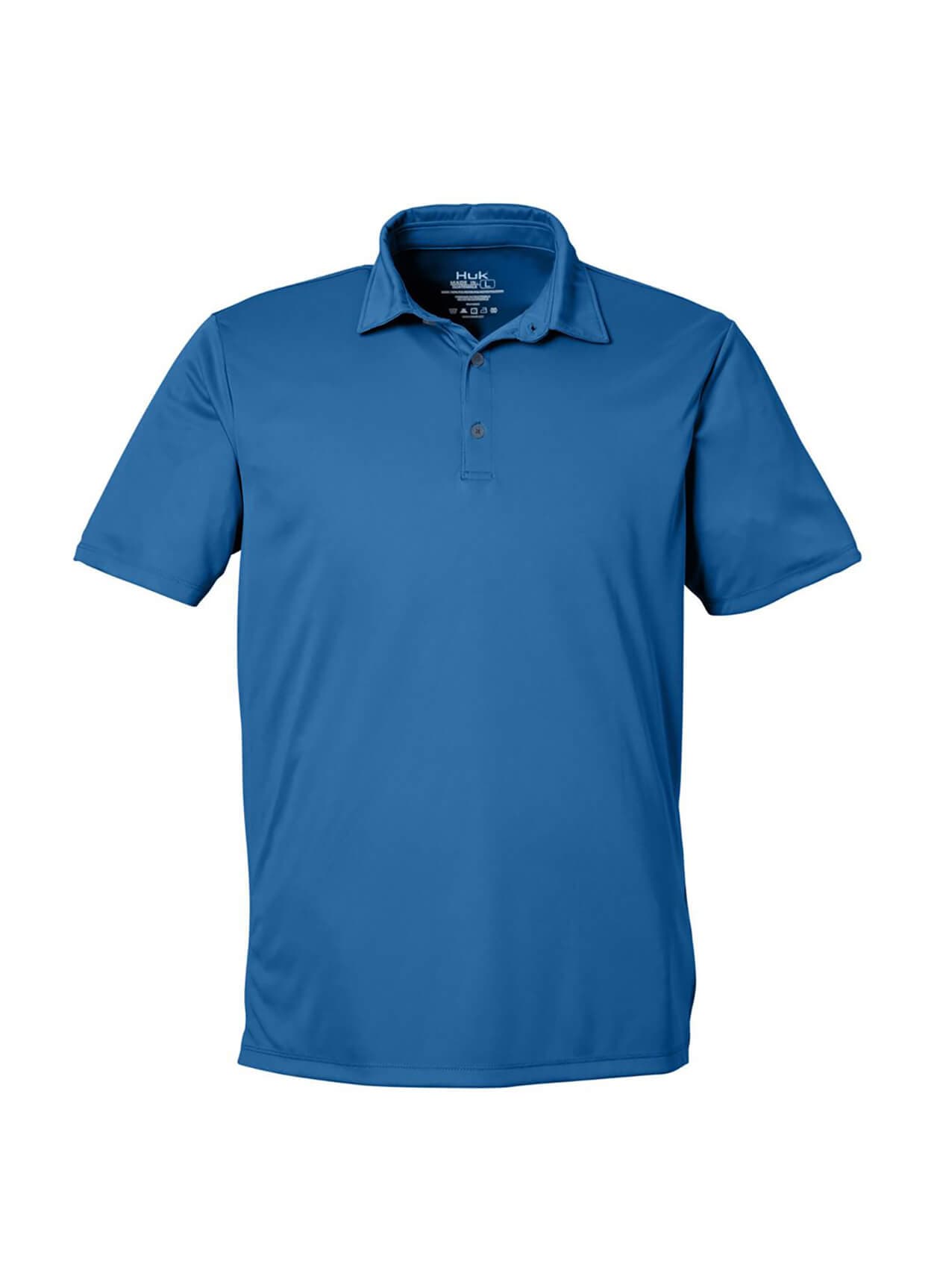 HUK Men's Pursuit Performance Polo - Blue LG