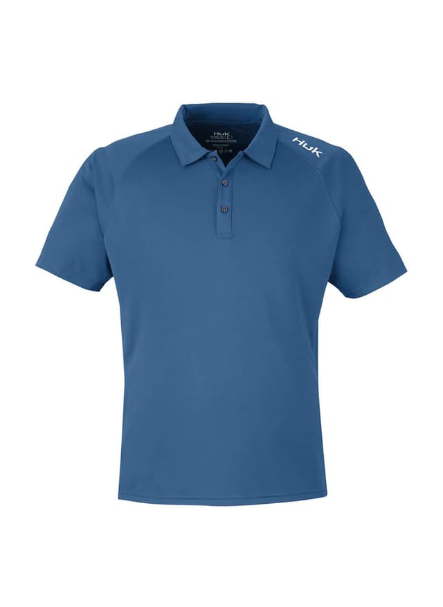 HUK Men's LoPro Solid Performance Polo - Navy LG