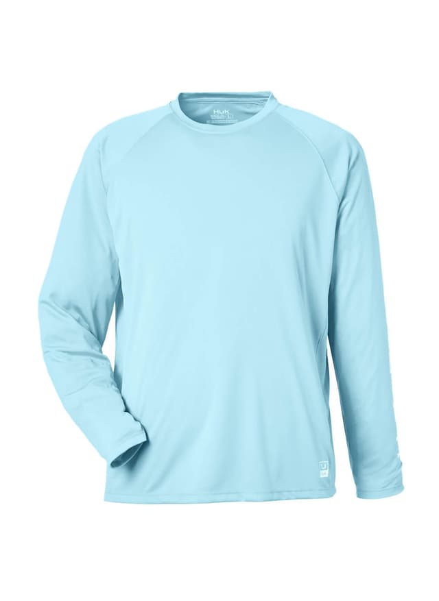 HUK Men's Men's LoPro Pursuit Long-Sleeve T-Shirt - Island Paradise LG