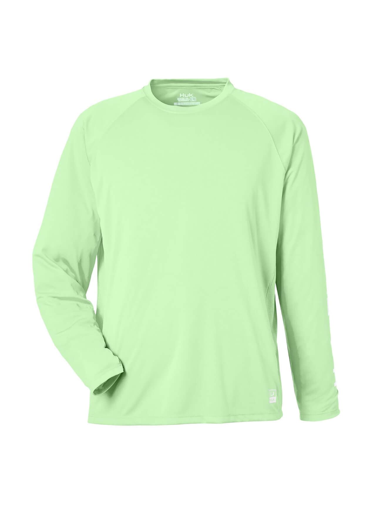 HUK Men's Men's LoPro Pursuit Long-Sleeve T-Shirt - Green LG