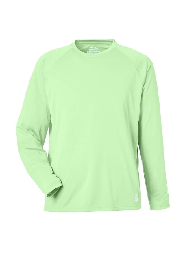 HUK Men's Men's LoPro Pursuit Long-Sleeve T-Shirt - Green LG