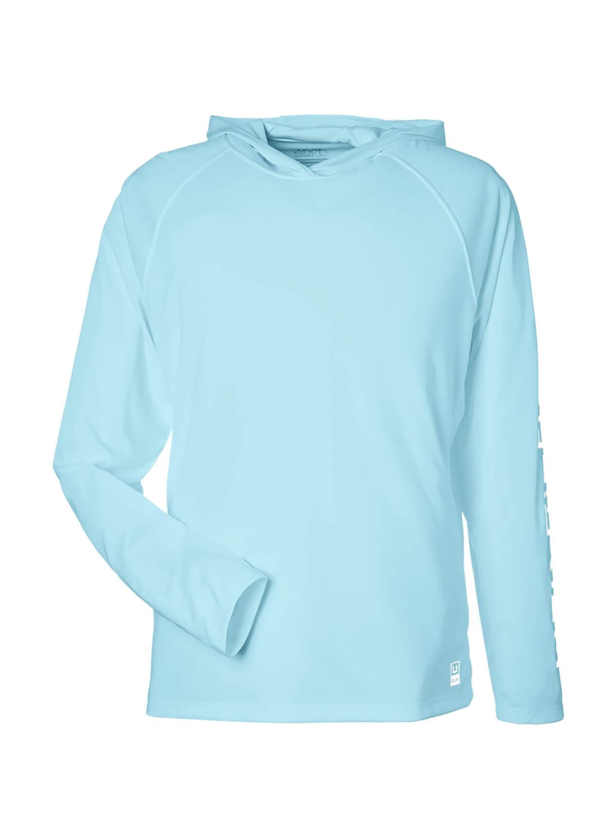 HUK Men's LoPro Pursuit Long-Sleeve Hooded T-Shirt - Island Paradise LG
