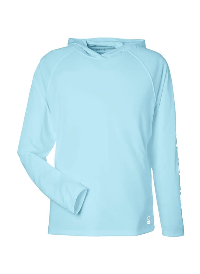HUK Men's LoPro Pursuit Long-Sleeve Hooded T-Shirt - Island Paradise LG