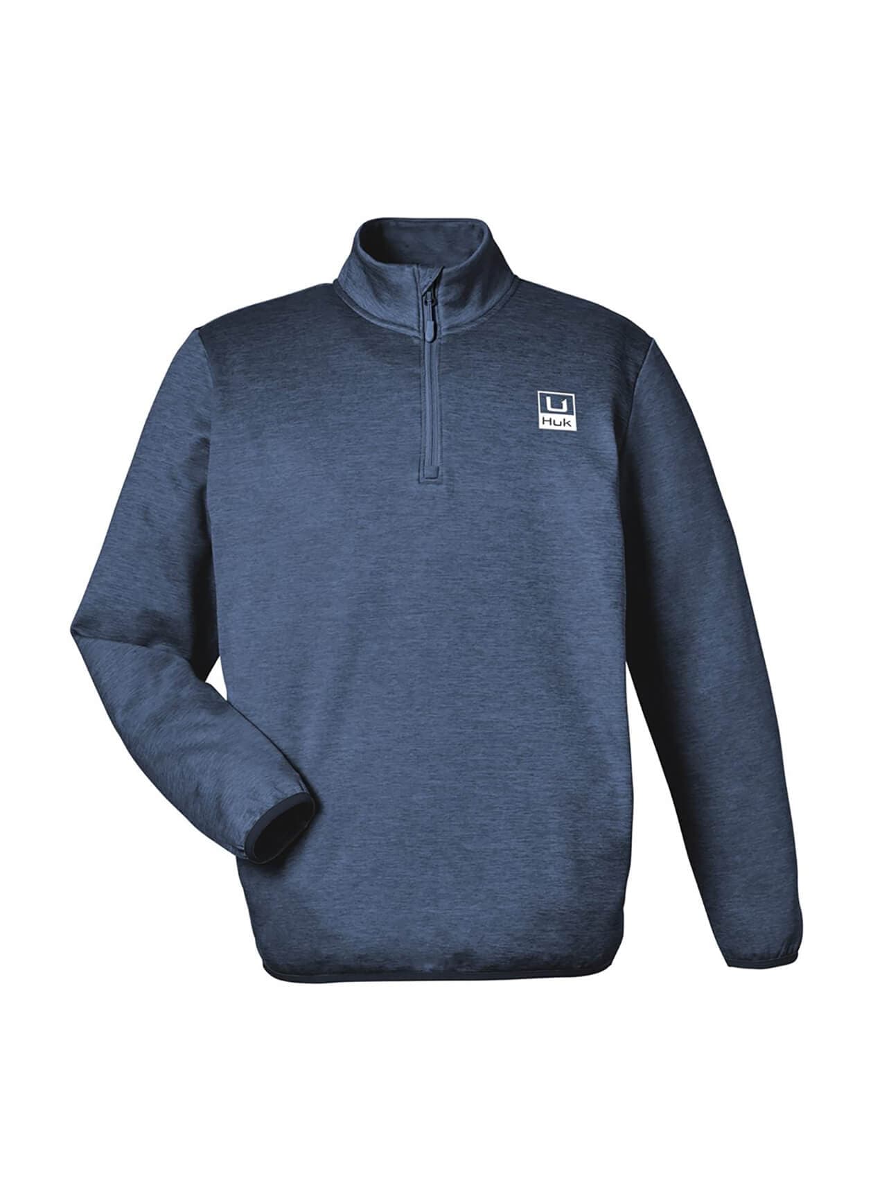 HUK Men's Coldfront+ Quarter-Zip Pullover - Navy 3XL