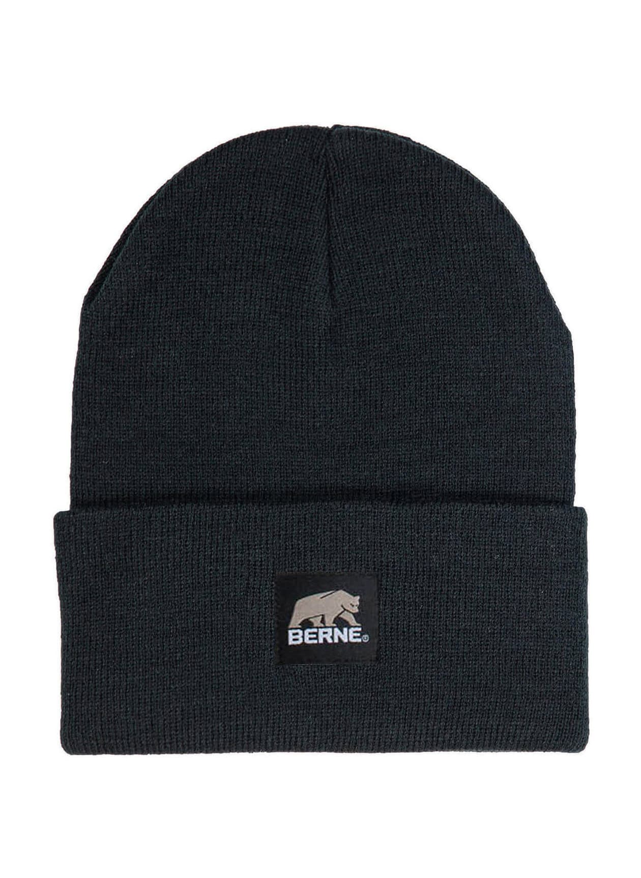 Berne Heritage Knit Cuff Beanie - Black MISC