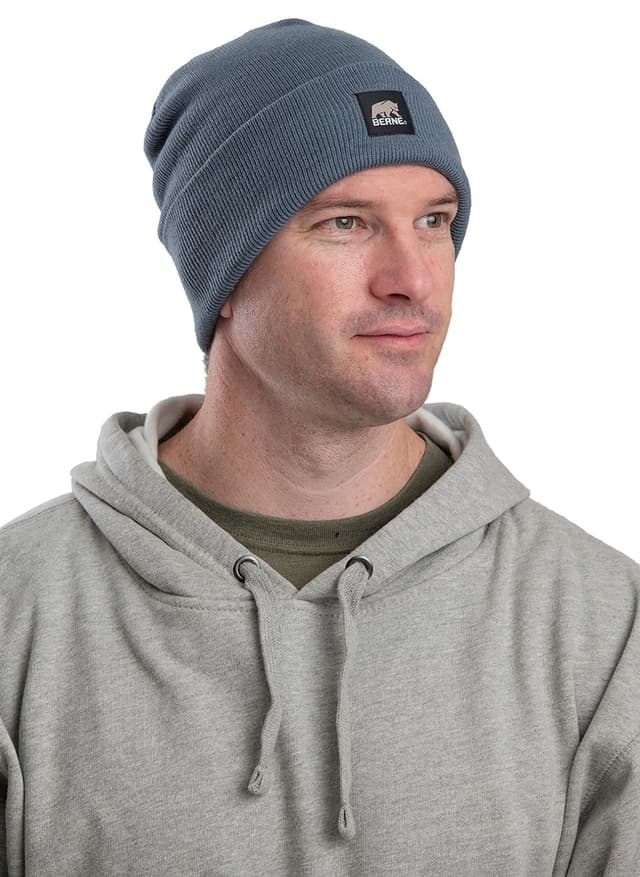 Berne Heritage Knit Cuff Beanie - Steel Blue (STL) MISC