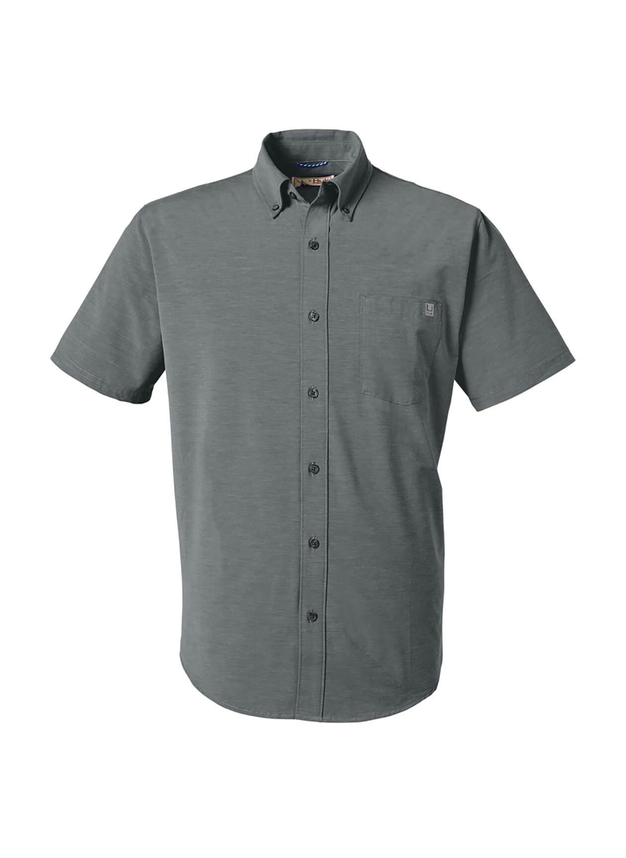 HUK Men's Kona Solid Short-Sleeve Shirt