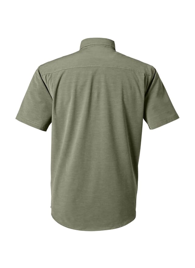 HUK Men's Kona Solid Short-Sleeve Shirt - Green LG