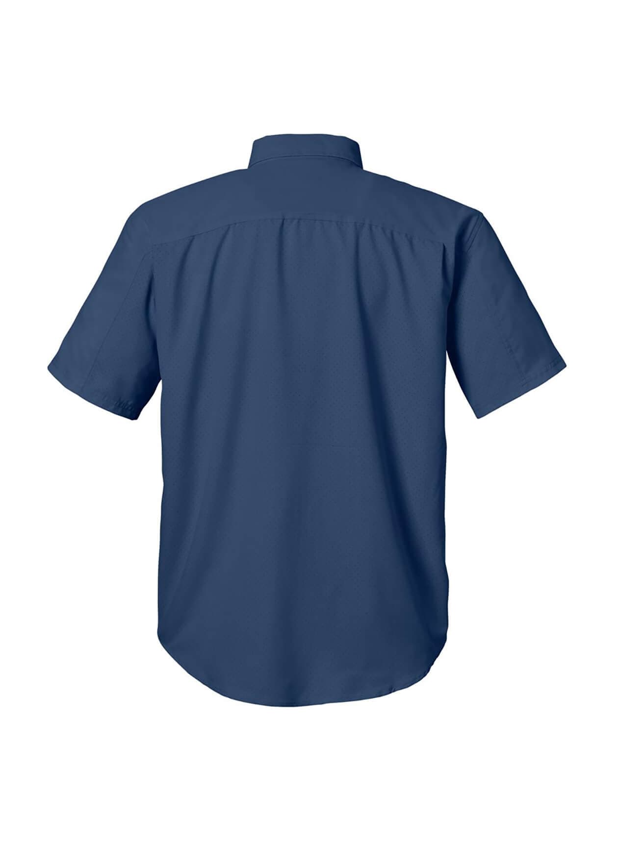 HUK Men's Tide Point Short Sleeve Shirt - Blue,Navy 3XL