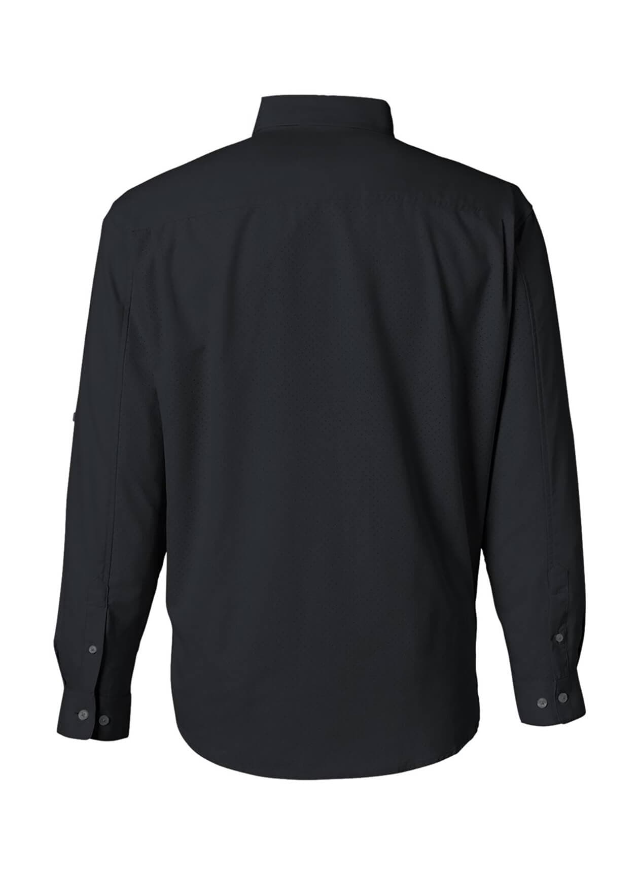 HUK Men's Tide Point Pocket Fishing Shirt - Black 3XL
