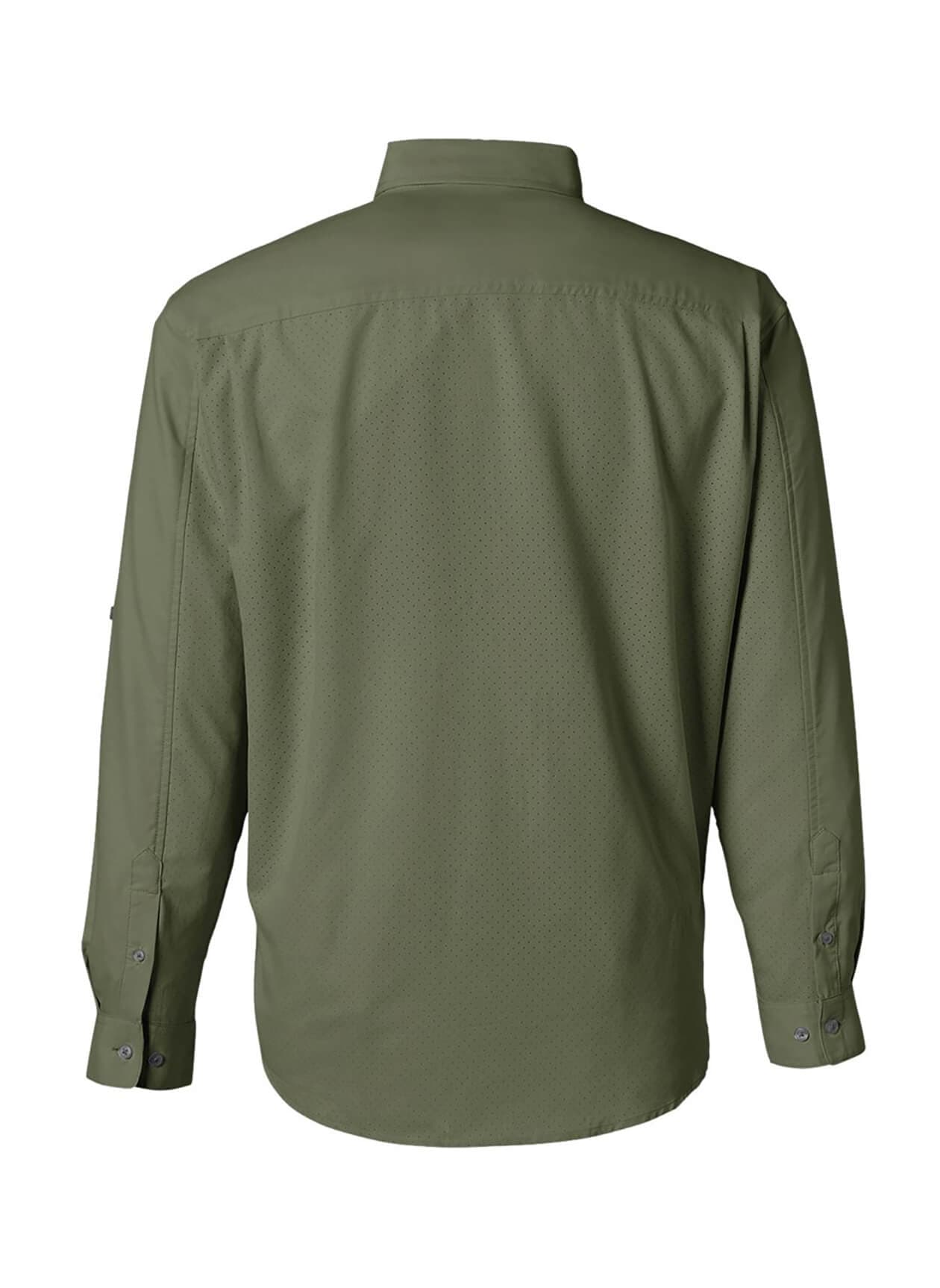 HUK Men's Tide Point Pocket Fishing Shirt - Green 3XL