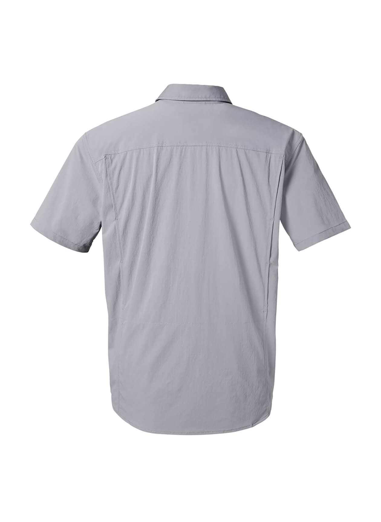 HUK Men's Creekbed Short-Sleeve Shirt - Dark Grey LG