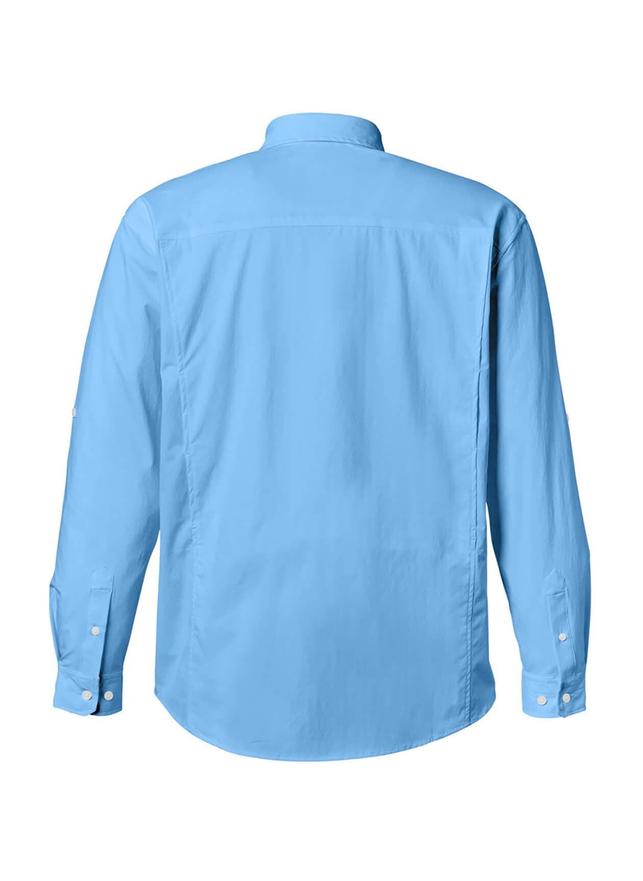 HUK Men's Creekbed Pocket Fishing Shirt - Cyan LG