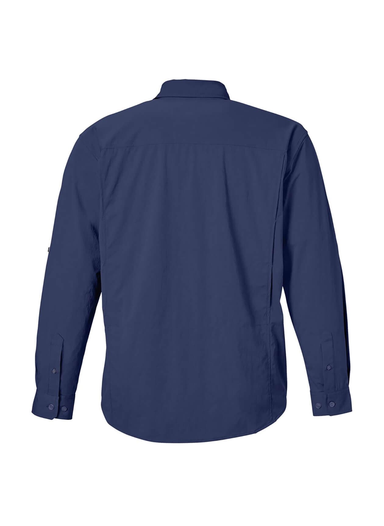 HUK Men's Creekbed Pocket Fishing Shirt - Navy LG