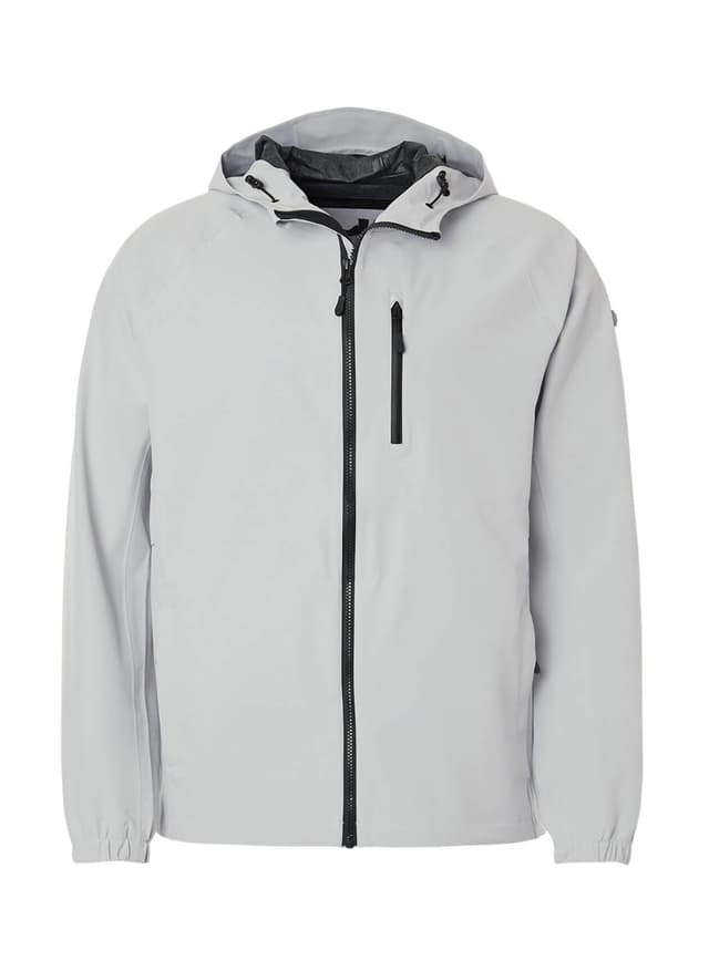 HUK Men's Rover Rain Jacket - Light Grey LG