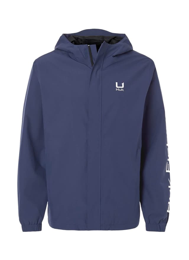 HUK Men's Storm Rain Jacket - Navy LG