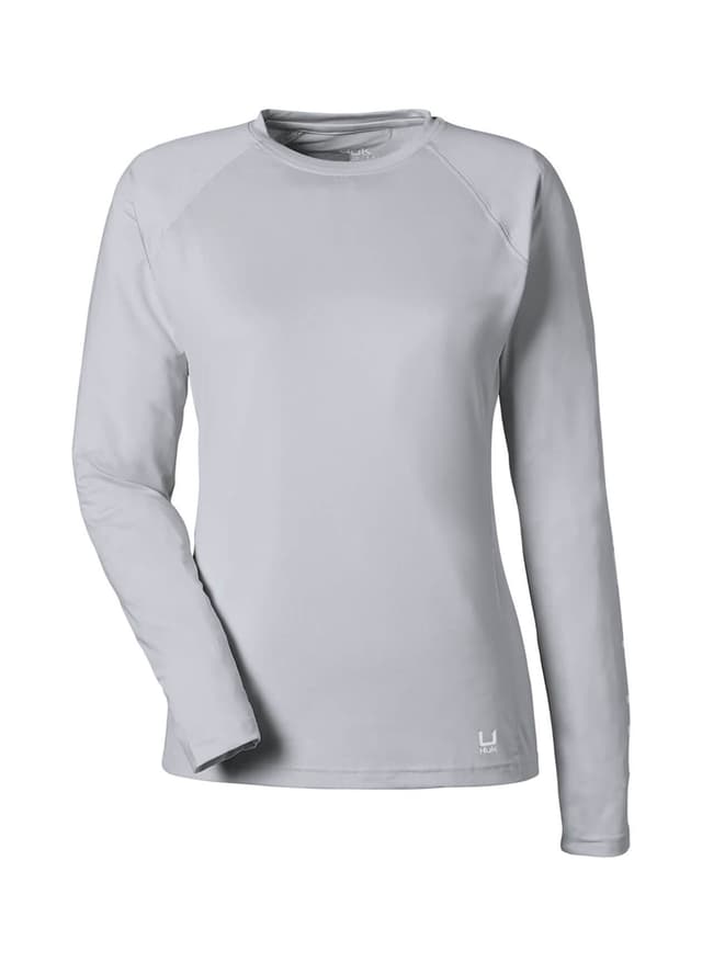 HUK Women's LoPro Pursuit T-Shirt - Light Grey LG
