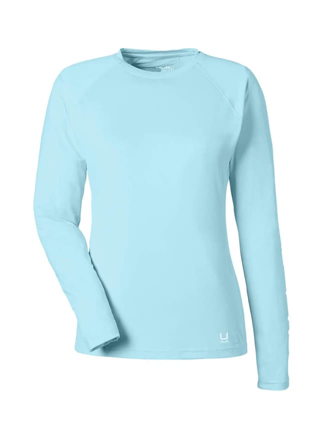 HUK Women's LoPro Pursuit T-Shirt - Island Paradise LG