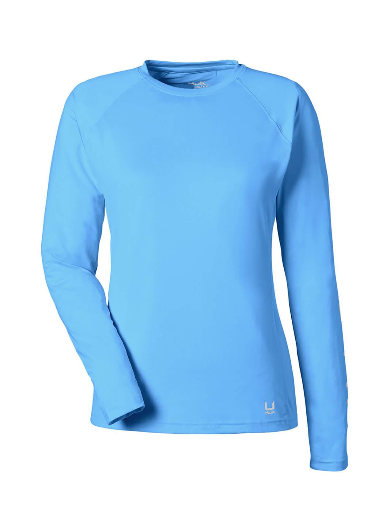 HUK Women's LoPro Pursuit T-Shirt - Marolina Blue LG