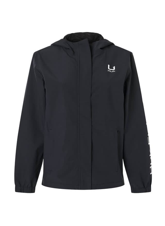 HUK Women's Storm Rain Jacket - Black LG