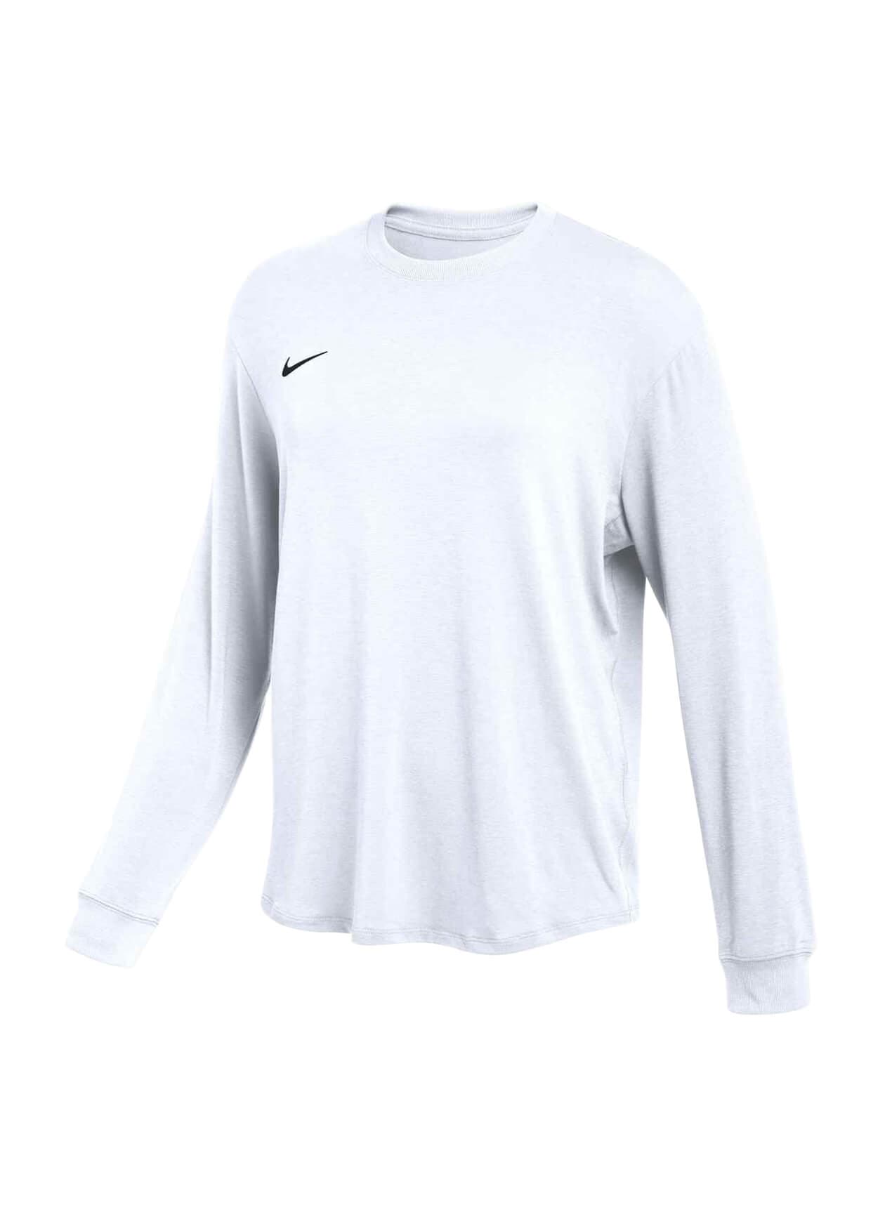 Nike Women's Relaxed Long-Sleeve T-Shirt - White LG