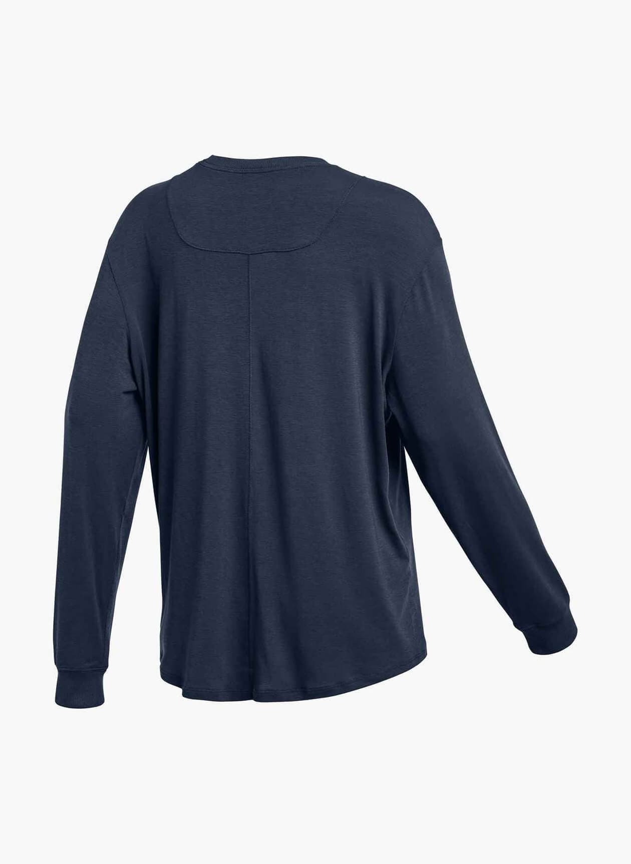 Nike Women's Relaxed Long-Sleeve T-Shirt - Navy LG