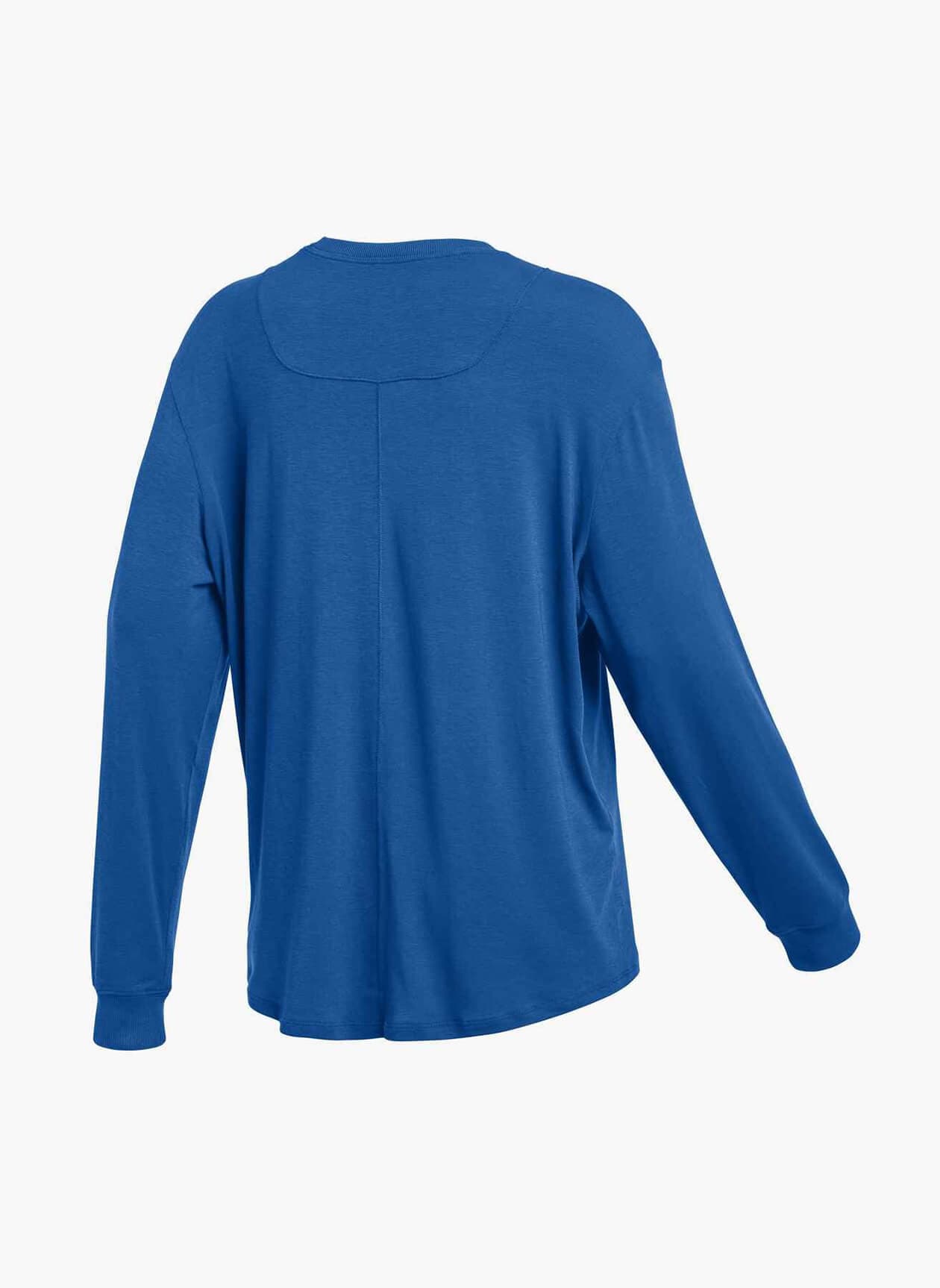 Nike Women's Relaxed Long-Sleeve T-Shirt - Blue LG