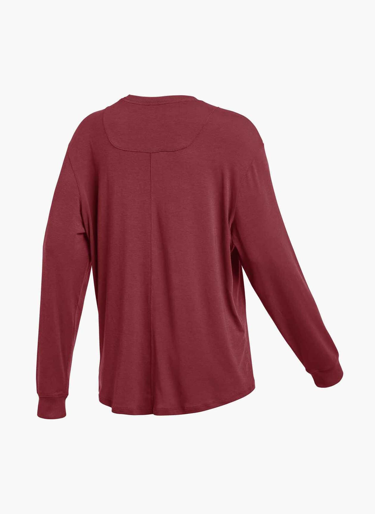 Nike Women's Relaxed Long-Sleeve T-Shirt - Team Crimson / White LG