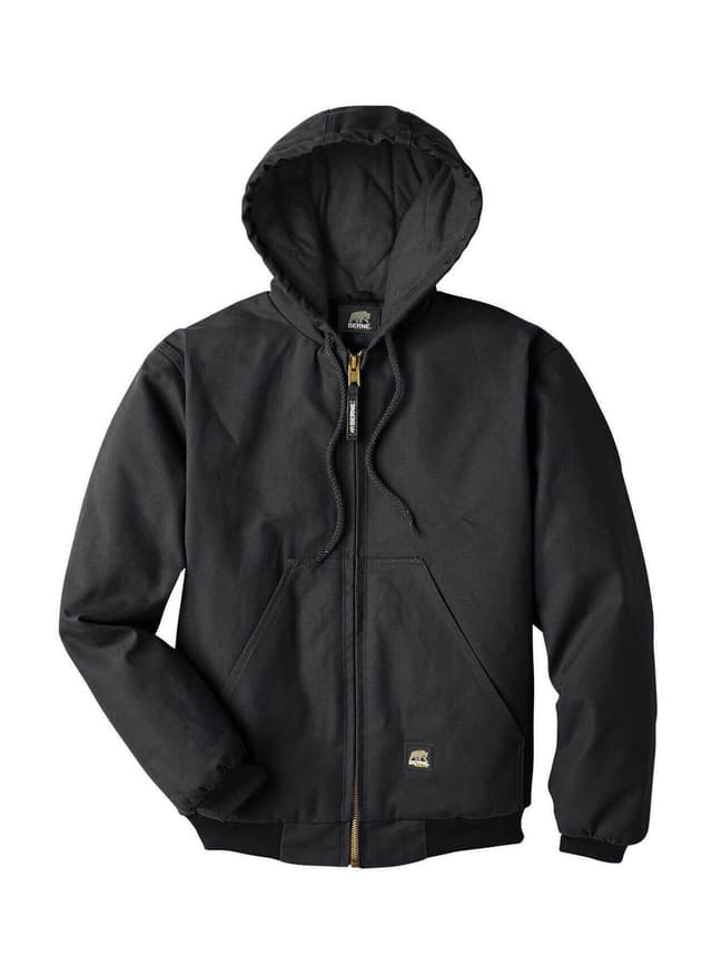 Berne Men's Heritage Hooded Jacket - Black 3XL