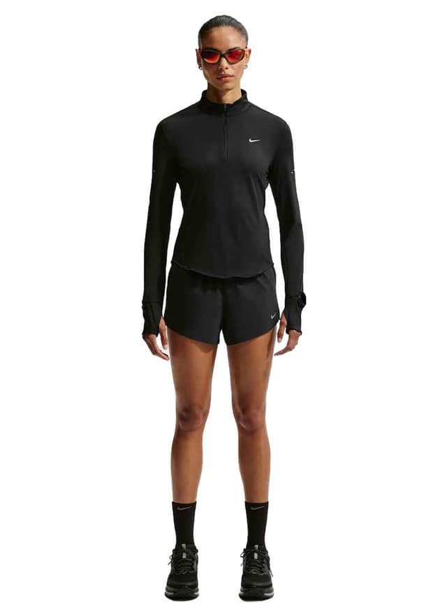 Nike Women's Dri-FIT UV Quarter-Zip - Black LG