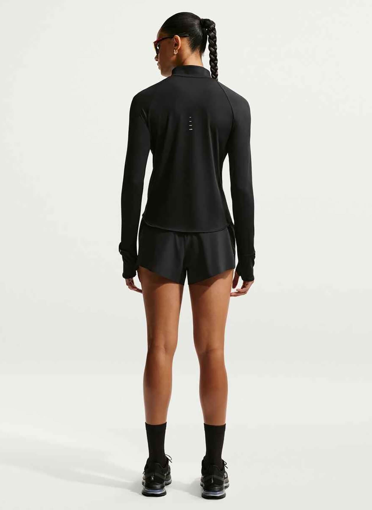 Nike Women's Dri-FIT UV Quarter-Zip - Black LG