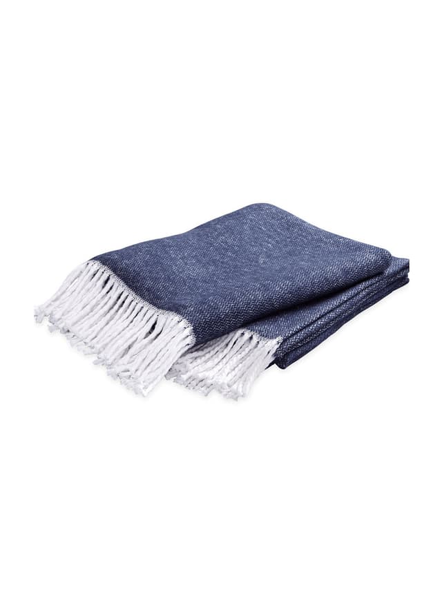 Matouk Pezzo Throw - Navy 50X70