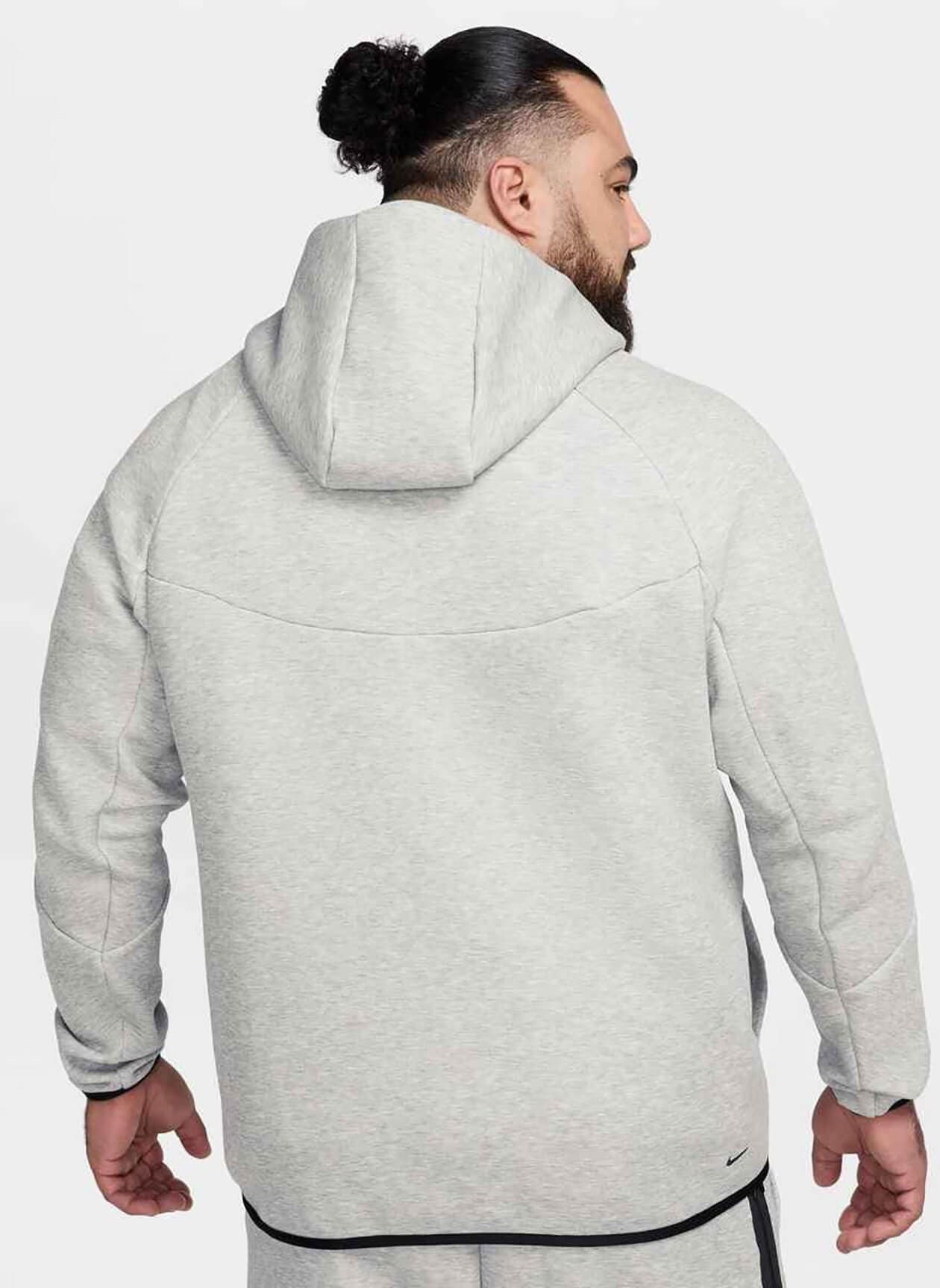 Nike Men's Fleece Windrunner Jacket - Dark Grey Heather / Black 3XL