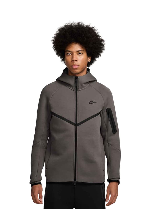Nike Men's Fleece Windrunner Jacket - Cave Stone / Black 3XL
