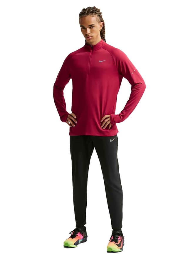 Nike Men's Stride Dri-FIT Half-Zip - Red LG