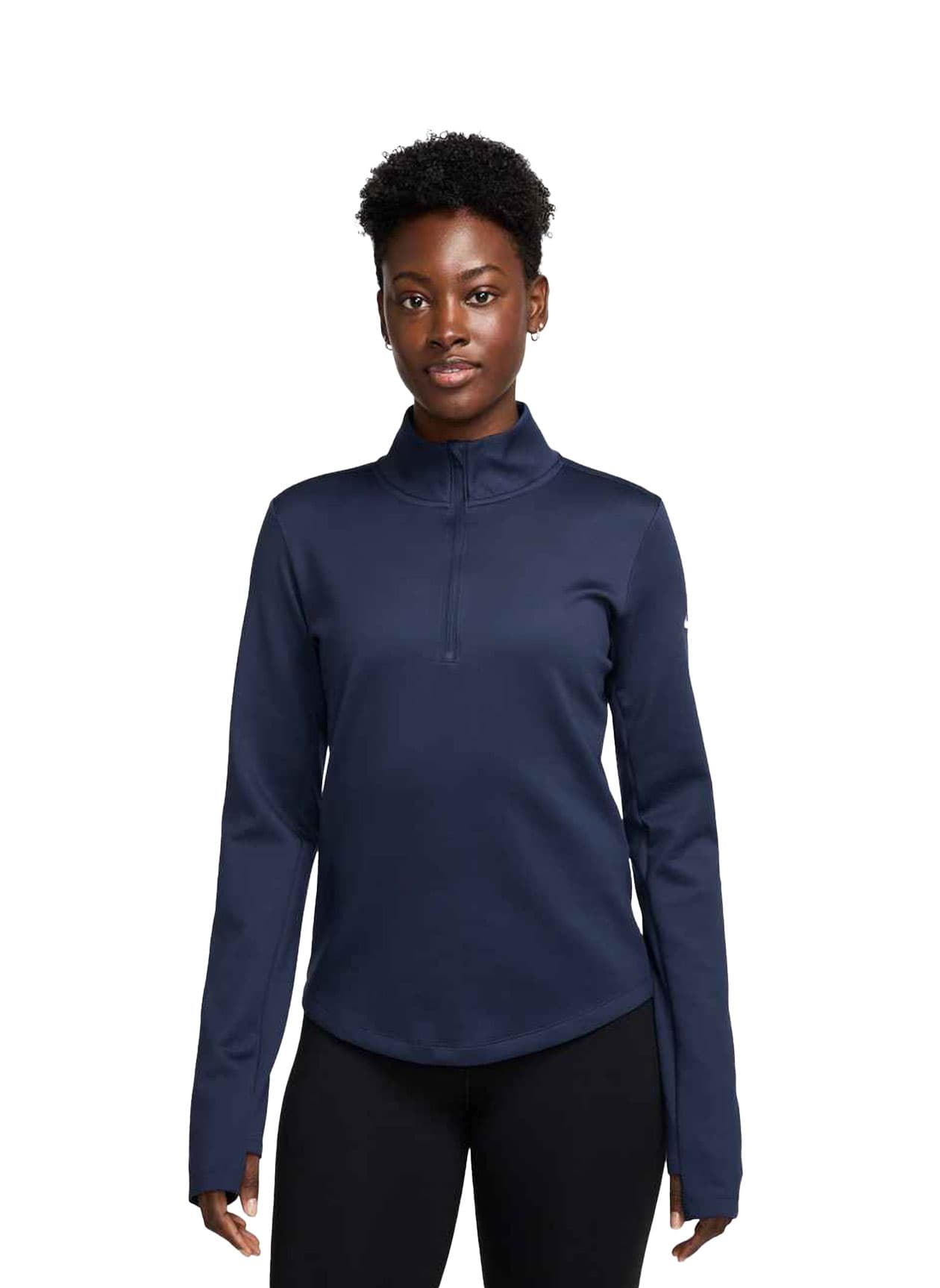 Nike Women's Therma-FIT Half-Zip - Navy LG
