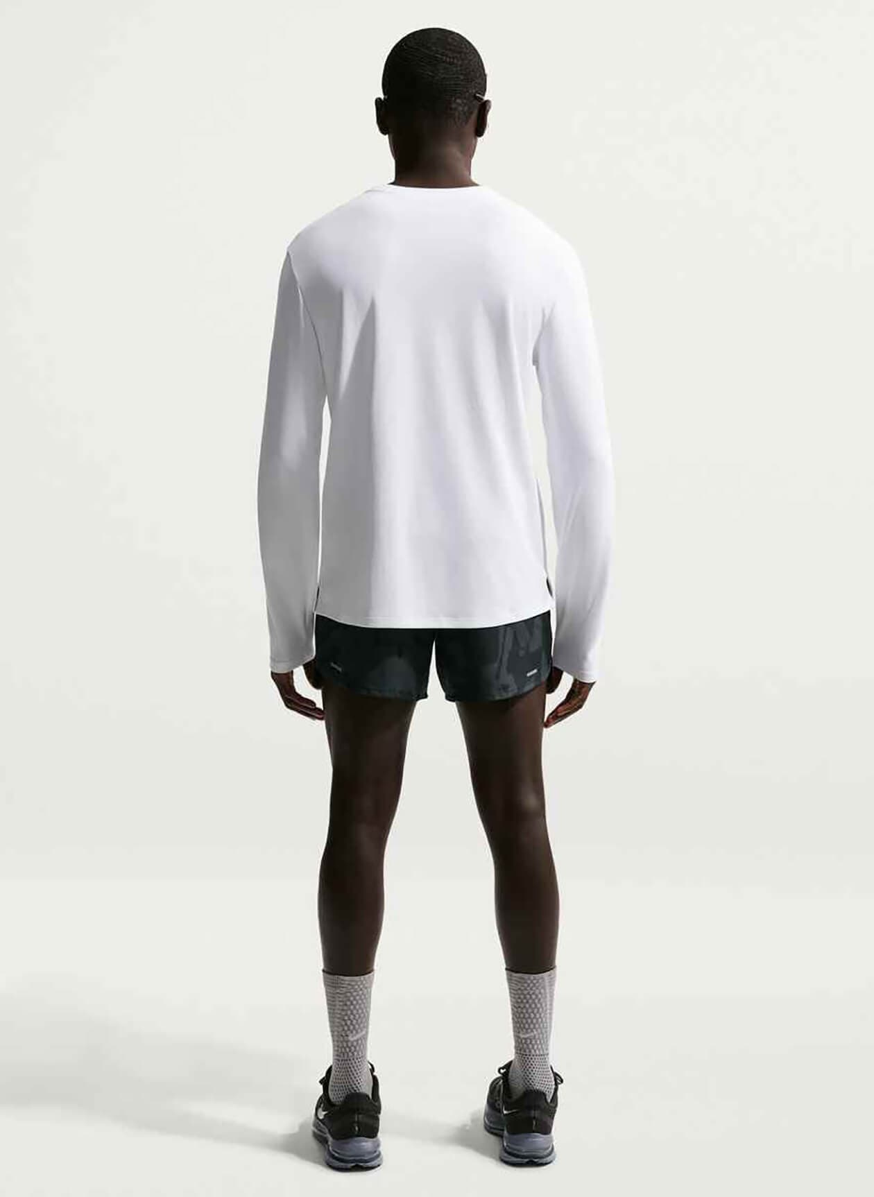 Nike Men's Miler Dri-FIT Long-Sleeve T-Shirt - White 3XL