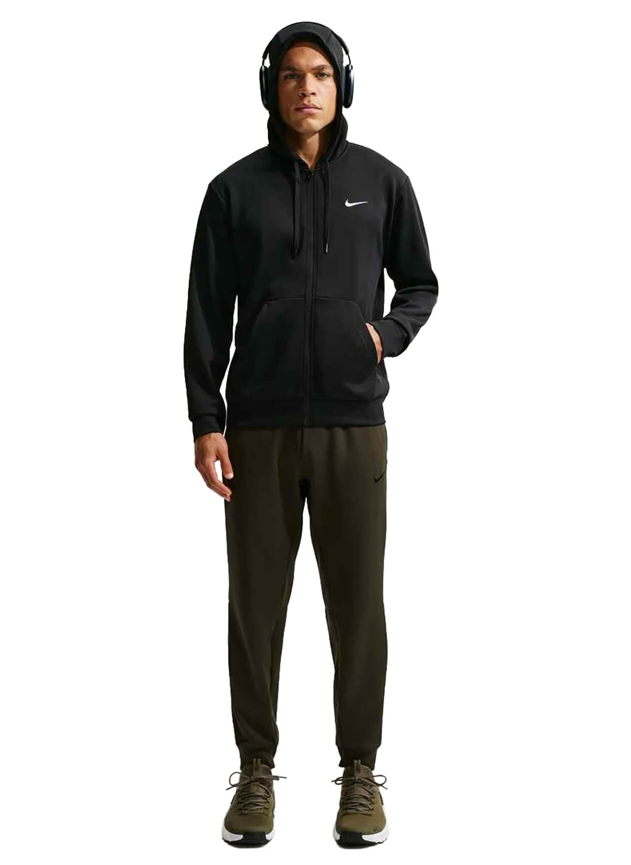 Nike Men's Dri-FIT UV Fleece Full-Zip Hoodie - Black 3XL