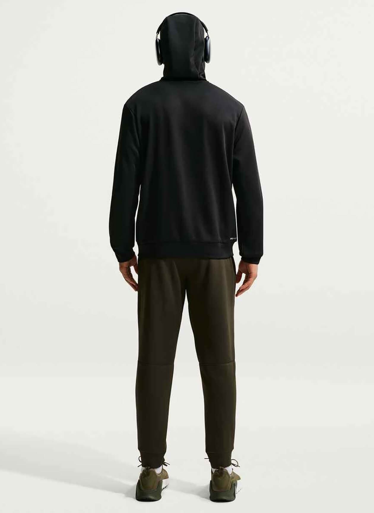 Nike Men's Dri-FIT UV Fleece Full-Zip Hoodie - Black 3XL