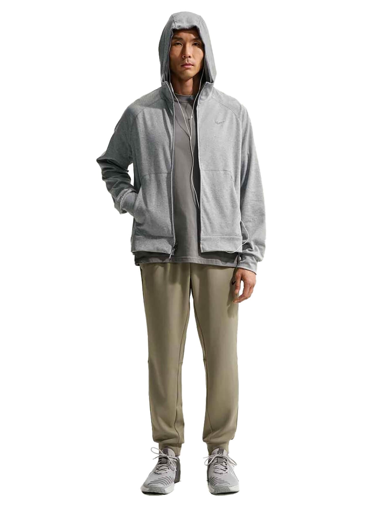 Nike Men's NanoKnit Dri-FIT Full-Zip Hoodie - Light Grey 3XL