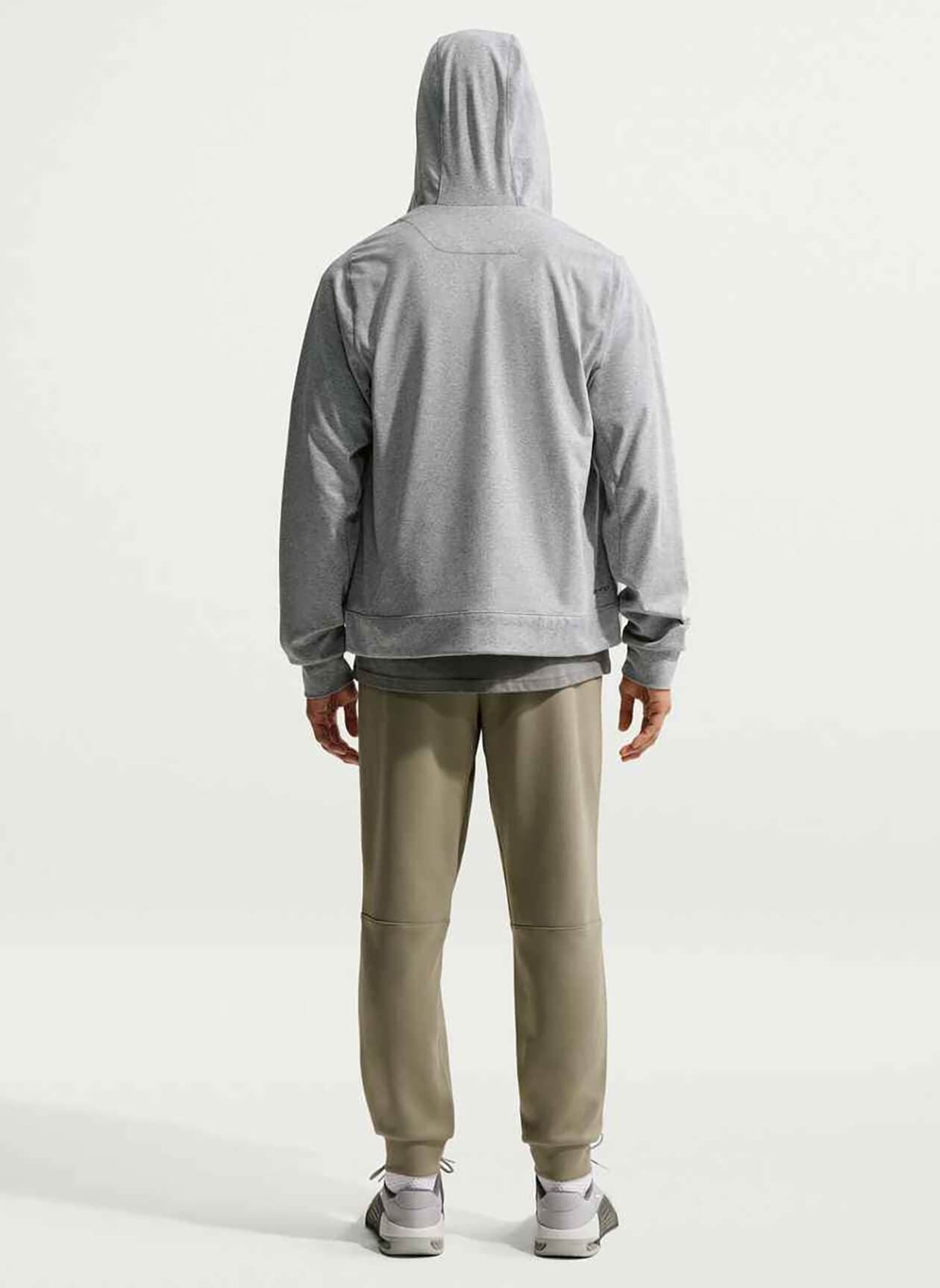 Nike Men's NanoKnit Dri-FIT Full-Zip Hoodie - Light Grey 3XL