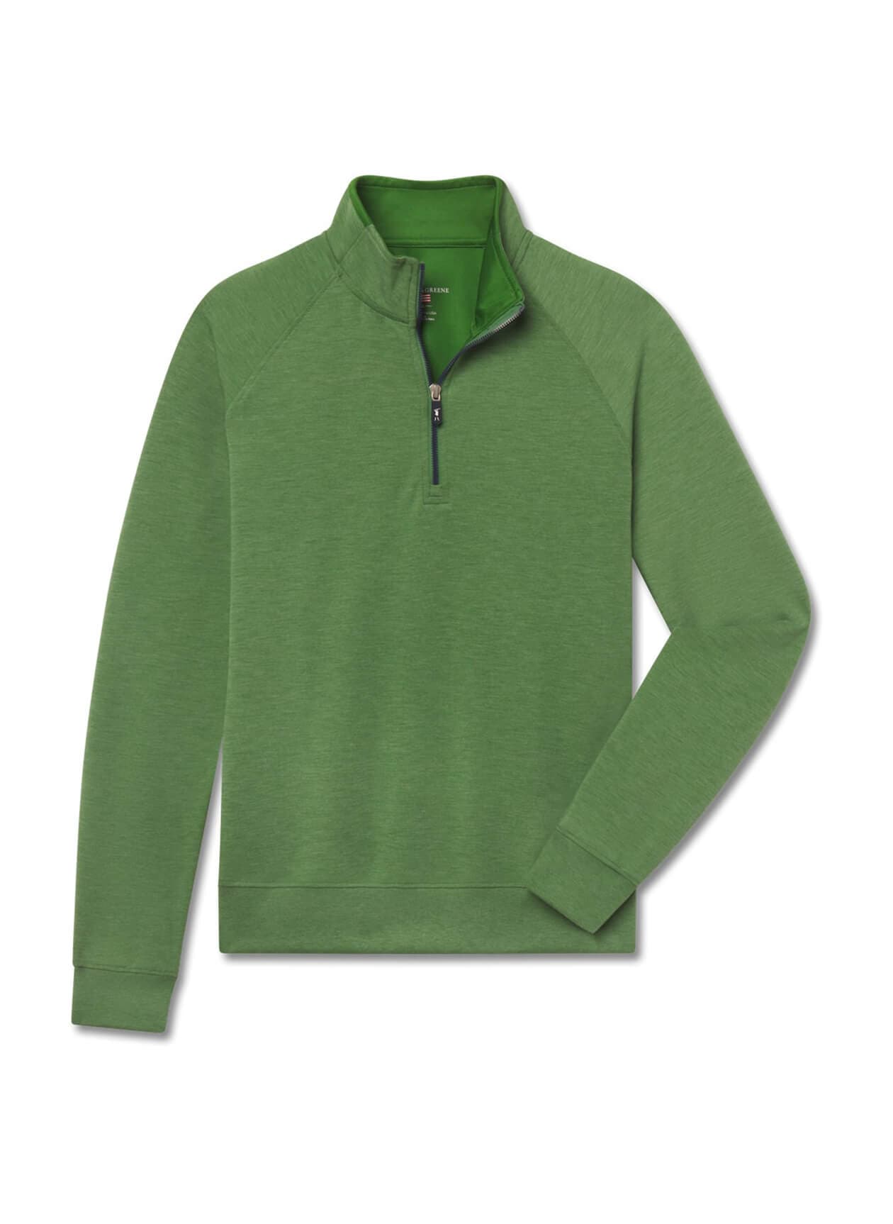 Fairway & Greene Men's Valley Quarter-Zip - Hosta Heather 3XL