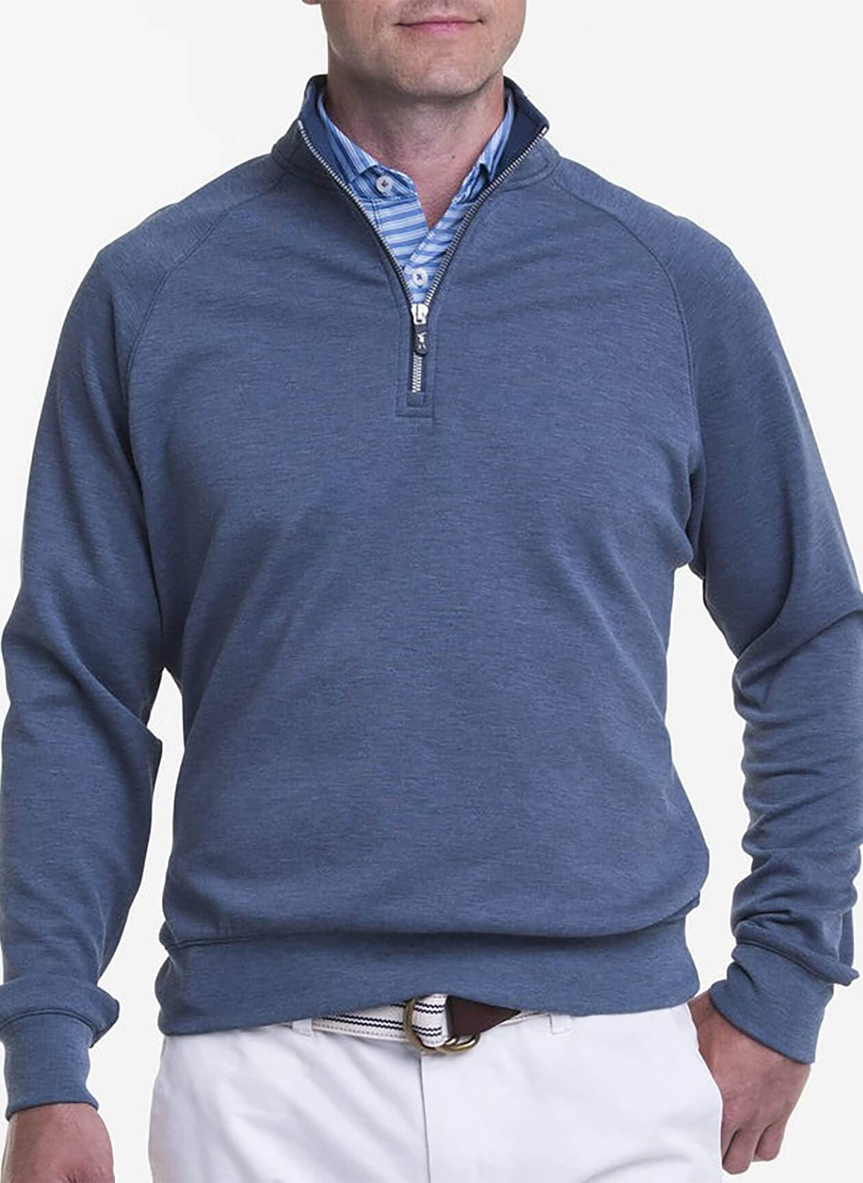 Fairway & Greene Men's Valley Quarter-Zip - Navy 3XL